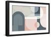 Mid Century Abstract Arches 2-Urban Epiphany-Framed Art Print