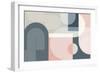 Mid Century Abstract Arches 2-Urban Epiphany-Framed Art Print