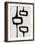 Mid Century Abstract Shapes V-Eline Isaksen-Framed Art Print