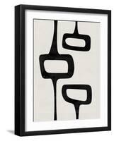 Mid Century Abstract Shapes V-Eline Isaksen-Framed Art Print