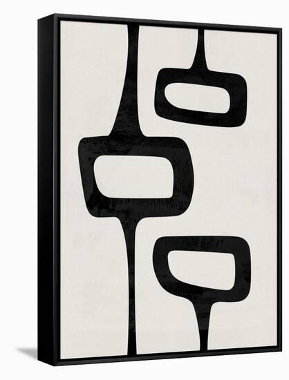 Mid Century Abstract Shapes V-Eline Isaksen-Framed Stretched Canvas