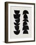 Mid Century Abstract Shapes VI-Eline Isaksen-Framed Art Print