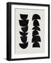 Mid Century Abstract Shapes VI-Eline Isaksen-Framed Art Print