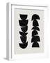 Mid Century Abstract Shapes VI-Eline Isaksen-Framed Art Print