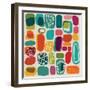 Mid-Century Abstract-Cyborgwitch-Framed Art Print