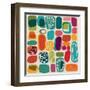 Mid-Century Abstract-Cyborgwitch-Framed Art Print