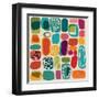 Mid-Century Abstract-Cyborgwitch-Framed Art Print