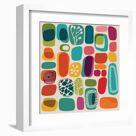 Mid-Century Abstract-Cyborgwitch-Framed Art Print