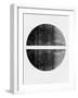 Mid Century Black Half Circles-Eline Isaksen-Framed Art Print