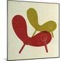 Mid Century Chair Collage I-Anita Nilsson-Mounted Premium Giclee Print