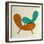 Mid Century Chair Collage II-Anita Nilsson-Framed Art Print