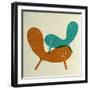 Mid Century Chair Collage II-Anita Nilsson-Framed Art Print