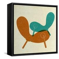 Mid Century Chair Collage II-Anita Nilsson-Framed Stretched Canvas