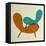 Mid Century Chair Collage II-Anita Nilsson-Framed Stretched Canvas