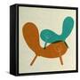 Mid Century Chair Collage II-Anita Nilsson-Framed Stretched Canvas