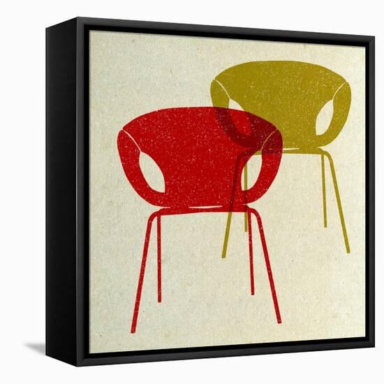 Mid Century Chairs Design II-Anita Nilsson-Framed Stretched Canvas