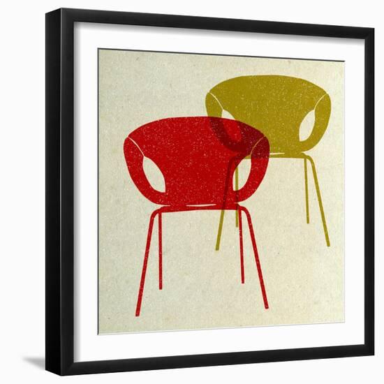 Mid Century Chairs Design II-Anita Nilsson-Framed Art Print