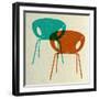 Mid Century Chairs Design III-Anita Nilsson-Framed Art Print