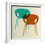 Mid Century Chairs Design III-Anita Nilsson-Framed Art Print
