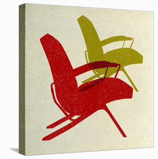 Mid Century Chairs Design-Anita Nilsson-Stretched Canvas