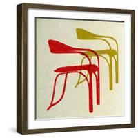 Mid Century Chairs Print II-Anita Nilsson-Framed Art Print
