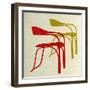 Mid Century Chairs Print II-Anita Nilsson-Framed Art Print