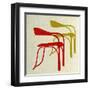 Mid Century Chairs Print II-Anita Nilsson-Framed Art Print