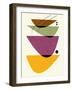 Mid Century Floating Bowls III-Eline Isaksen-Framed Art Print