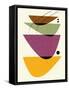 Mid Century Floating Bowls III-Eline Isaksen-Framed Stretched Canvas