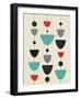 Mid Century Floating Ornament II-Eline Isaksen-Framed Art Print