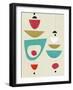 Mid Century Floating Ornament V-Eline Isaksen-Framed Art Print