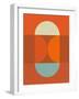 Mid Century Geometric Art-Eline Isaksen-Framed Art Print