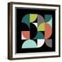 Mid Century Geometric Collage III-Eline Isaksen-Framed Art Print