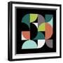 Mid Century Geometric Collage III-Eline Isaksen-Framed Art Print