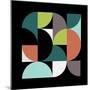 Mid Century Geometric Collage III-Eline Isaksen-Mounted Art Print