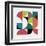 Mid Century Geometric Collage IV-Eline Isaksen-Framed Art Print