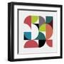 Mid Century Geometric Collage IV-Eline Isaksen-Framed Art Print