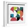 Mid Century Geometric Collage IV-Eline Isaksen-Framed Art Print