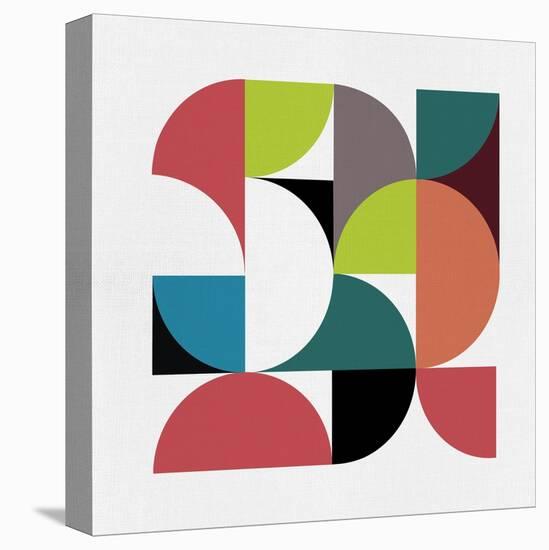 Mid Century Geometric Collage IV-Eline Isaksen-Stretched Canvas