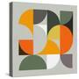 Mid Century Geometric Collage-Eline Isaksen-Stretched Canvas