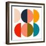 Mid Century Geometric Color Play 1-Ana Rut Bre-Framed Photographic Print