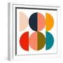 Mid Century Geometric Color Play 1-Ana Rut Bre-Framed Photographic Print