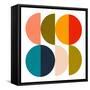 Mid Century Geometric Color Play 2-Ana Rut Bre-Framed Stretched Canvas