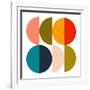 Mid Century Geometric Color Play 2-Ana Rut Bre-Framed Photographic Print