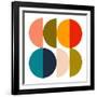 Mid Century Geometric Color Play 2-Ana Rut Bre-Framed Photographic Print