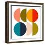 Mid Century Geometric Color Play 2-Ana Rut Bre-Framed Photographic Print