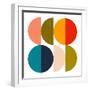 Mid Century Geometric Color Play 2-Ana Rut Bre-Framed Photographic Print