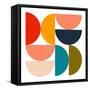 Mid Century Geometric Color Play 4-Ana Rut Bre-Framed Stretched Canvas