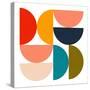 Mid Century Geometric Color Play 4-Ana Rut Bre-Stretched Canvas