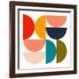 Mid Century Geometric Color Play 4-Ana Rut Bre-Framed Photographic Print